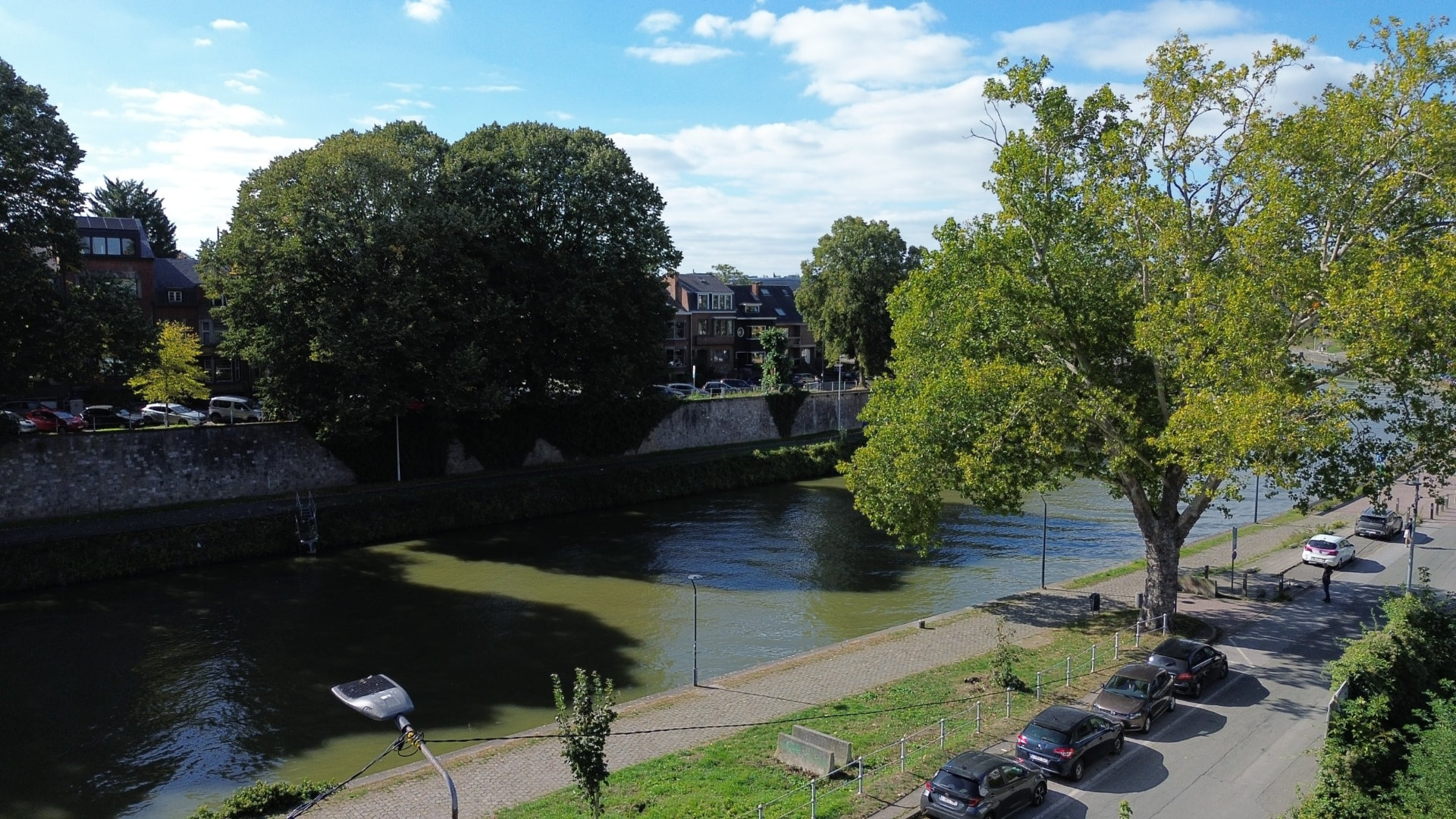 La Sambre vue du drone La Sambre vue du drone
